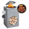 Image de Barbecue braséro Blumfeldt Monolith avec grill MGO & bac en acier - Gris