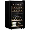 Image de Cave à vin Klarstein Barossa 34 Duo - Noir - Étagères en bois amovibles - Porte en verre - Écran LCD - 5 à 18°C