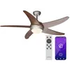 Image de Klarstein Ventilateur de plafond 2 en 1 132 cm luminaire 55 W télécommande contrôle par application 2 sens de marche