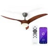 Image de Blumfeldt Monteverde Ventilateur de plafond smart Contrôle avec app Minuteur Débit dair : 9876m³/h Télécommande Noyer