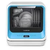 Image de Klarstein Amazonia Mini Lave Vaisselle Pose libre Compact 7 Programmes 5L Réservoir ou Raccordement Silencieux Portable Bleu