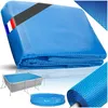 Image de Couverture de piscine - TECTAKE - Bâche de piscine rectangulaire en polyéthylène avec film solaire auto-flottant 274 x 549 cm - Bleu
