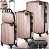 Image de Valise - TECTAKE - Set de 4 valises PUCCI rigides à laspect métallique en plastique - Or rose