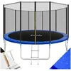 Image de Trampoline - TECTAKE - Trampoline modèle B GARFUNKY avec toile de saut résistante en acier 457 cm - Noir/bleu