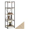 Image de Bibliothèque - TECTAKE - Étagère sur 5 niveaux MANCHESTER au style industriel en bois et acier 475 x 345 x 1515 cm - Bois clair