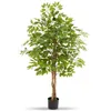 Image de Plante artificielle - TECTAKE - Ficus artificiel FIDA à laspect naturel avec beaucoup de volume entretien facile - Hauteur 160 cm