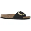 Image de Sandales Femme - BIRKENSTOCK - Arizona - Cuir nubuck - Boucle de serrage - Noir