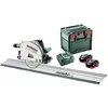 Image de Metabo Set de scie circulaire plongeante sans fil KT 18 LTX 66 BL Set (691172810) avec rail de guidage FS 160 metaBOX 340 18V 2x