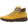 Image de Basket Montante - RIEKER - Odeon - Cuir - Jaune - Femme - Lacets