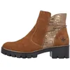 Image de Bottine Cuir Rieker Columno - Marron