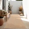 Image de Paco Home Tapis Extérieur Balcon Terrasse Tapis Cuisine Uni Moucheté Beige Blanc Cassé 60x100 cm
