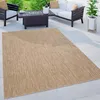 Image de Paco Home Tapis Extérieur Balcon Terrasse Tapis Cuisine Uni Moucheté Beige Blanc Cassé 160x220 cm