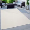 Image de Tapis dextérieur - PACO HOME - Uni - Blanc Cassé - 80 cm rond