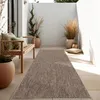 Image de Paco Home Tapis Extérieur Balcon Terrasse Tapis Cuisine Uni Motif Moucheté Marron 60x100 cm