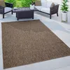 Image de Paco Home Tapis Extérieur Balcon Terrasse Tapis Cuisine Uni Motif Moucheté Marron 200x280 cm