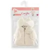 Image de Manteau poupon 30 cm - COROLLE - 9000111350 - moumoute beige - doublure oursons - capuche à oreilles