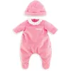 Image de Pyjama Rose et Bonnet - COROLLE - Vêtements - Pour Poupon 36cm - Dès 2 ans