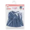 Image de Robe Week-end à Paris - Corolle - 36 cm - Imitation denim - Col claudine - Sérigraphie petit chien