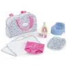 Image de Accessoires poupons - COROLLE - Coffret Accessoires à Langer Floral - 7 accessoires - dès 2 ans
