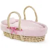 Image de Accessoires poupons - COROLLE - Ensemble Couffin Peluche Rose - pour poupons 36 et 42 cm - dès 3 ans