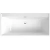 Image de Baignoire droite 160 x 75 VILLEROY & BOCH Collaro acrylique Blanc avec vidage et trop-plein chrome