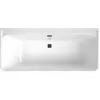 Image de Baignoire droite murale 180 x 80 VILLEROY ET BOCH Collaro vidage noir mat