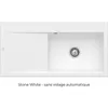 Image de Evier a encastrer 1 bac VILLEROY ET BOCH Subway Style 60 egouttoir à droite vidage manuel Stone White CeramicPlus