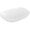 Image de Vasque 62 x 42 rectangle à poser VILLEROY ET BOCH Loop & Friends non meulé blanche sans trop plein