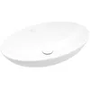Image de Vasque 56 x 38 ovale à poser VILLEROY ET BOCH Loop & Friends non meulé Stone white sans trop plein