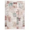 Image de Tapis Vintage à Franges Akropolis IV Gris & Rose 80 x 150 cm