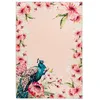 Image de Tapis Imprimé Fleuri à Poils Courts Blossom Crème 80 x 150 cm