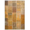 Image de Tapis Tissé Imprimé Patchwork Fayo Or 150 x 230 cm