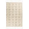 Image de Tapis Bohème Tissé Fait à la Main Bohist Crème & Kaki 120 x 180 cm
