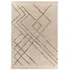 Image de Tapis Tufté à la Main Ethnique Mylen VI Beige & Noir 160 x 230 cm