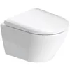 Image de Cuvette WC suspendu sans bride compact DURAVIT D-Neo avec abattant frein de chute déclipsable