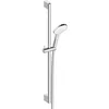 Image de Duravit Universal Set de douche barre réglable 70 cm douchette 3 jets Ø110mm et flexible anti-torsion chromé/blanc