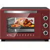 Image de WOLTU Mini Four électrique 28 litres Mini Four à Pizza à Pain grillé avec minuterie 100-230   1600WRouge +Noir