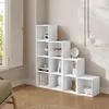 Image de WOLTU Bibliothèque à 10 Compartiments Cubiques Étagère avec Casiers Meuble de Rangement 120x30x120cm Blanc W0ATT0074