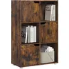 Image de Bibliothèque WOLTU - Armoire avec 3 Portes en MDF - 60x29x91cm - pour Salon Bureau - Marron Rustique