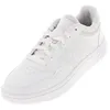 Image de Chaussures basses en cuir ou simili Hoops blanc - Adidas