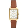 Image de Montre Femme FOSSIL - Cuir LiteHide  Marron - Etanche - Quartz - Verre minéral