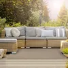 Image de Tapis extérieur terrasse & balcon résistant aux intempéries antidérapant design moderne Lecce 180 x 450 cm
