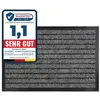 Image de Tapis de Porte Paillasson dentrée Dura Gris 40 x 60 cm