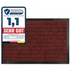 Image de Tapis de Porte Paillasson dentrée Dura Rouge 40 x 60 cm