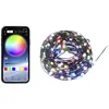 Image de Sygonix SY-5167250 Guirlande lumineuse LED via USB Nombre de lumière 200 LED RVB Longueur éclairée: 19.9 m commandé via