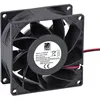 Image de Ventilateur axial - TRU Components - 24 V/DC - 110 m³/h - 80x80x38 mm - 57 dB - 11 W