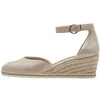Image de Sandales Femme - TAMARIS - 22309-42 - Talon compensé 6 cm - Cuir - Boucle de serrage