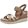 Image de Sandale nu-pied pour Femme - TAMARIS - Beige - Cuir souple