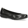 Image de Ballerines Caprice Noir Femme - Modèle BLACK NAPPA CASUAL CLOSED BALLERINAS - Cuir - Ref. 9-22150-42-022