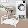 Image de Socle pour Machine à Laver - ML-Design - Étagère en Acier - Blanc - 63x54 cm - Charge jusquà 150 kg